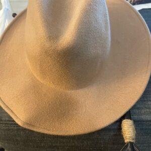 Free People Camel Fedora Hat